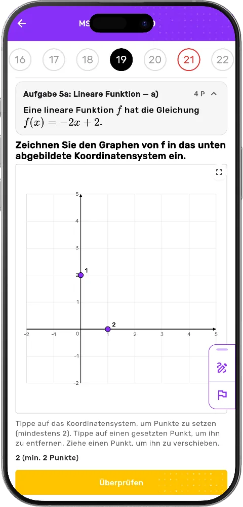 MatheApp Liste früherer MSA-Prüfungen von 2019 bis 2026